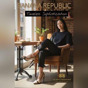 Banana Republic Paulette Pump Tan With Woven Straw And Gold Buckle Size 10